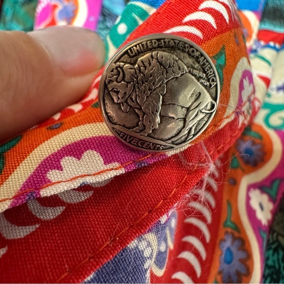 Vintage Skirt Maxi 80s Hippy Boho Gypsy Southwestern Aztec USA Native American - Picture 5 of 15